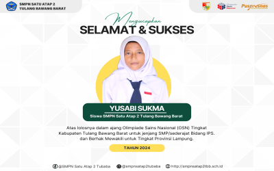 Siswa SMPN Satu Atap 2 Tulang Bawang Barat Berhasil Lolos Untuk Mengikuti OSN Tingkat Provinsi Lampung